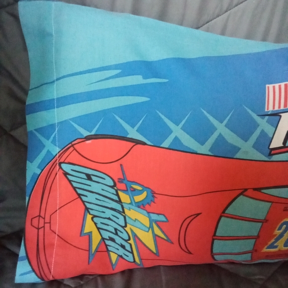 Vintage NASCAR Racers Pillow Case Fox Kids TV 2000's Cartoon Character Bedding - Picture 5 of 14